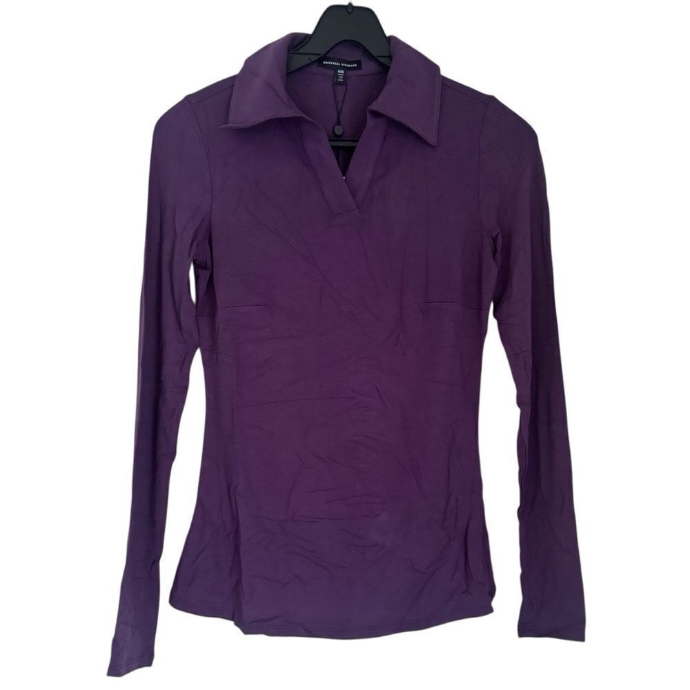 Universal Standard Women's Aalto Liquid Jersey Polo Top Size 4XS (00-0)